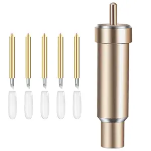 Deep Cut Housing + 5Pcs Deep-Point Blade, Replacement Deep Cut Blade Suitable for Explore Air One/Air 2/ Air 3 / Maker/Maker 3 Cut Materials Up to 1.5mm Thickness, for Personalized Crafts - Home Improvement.