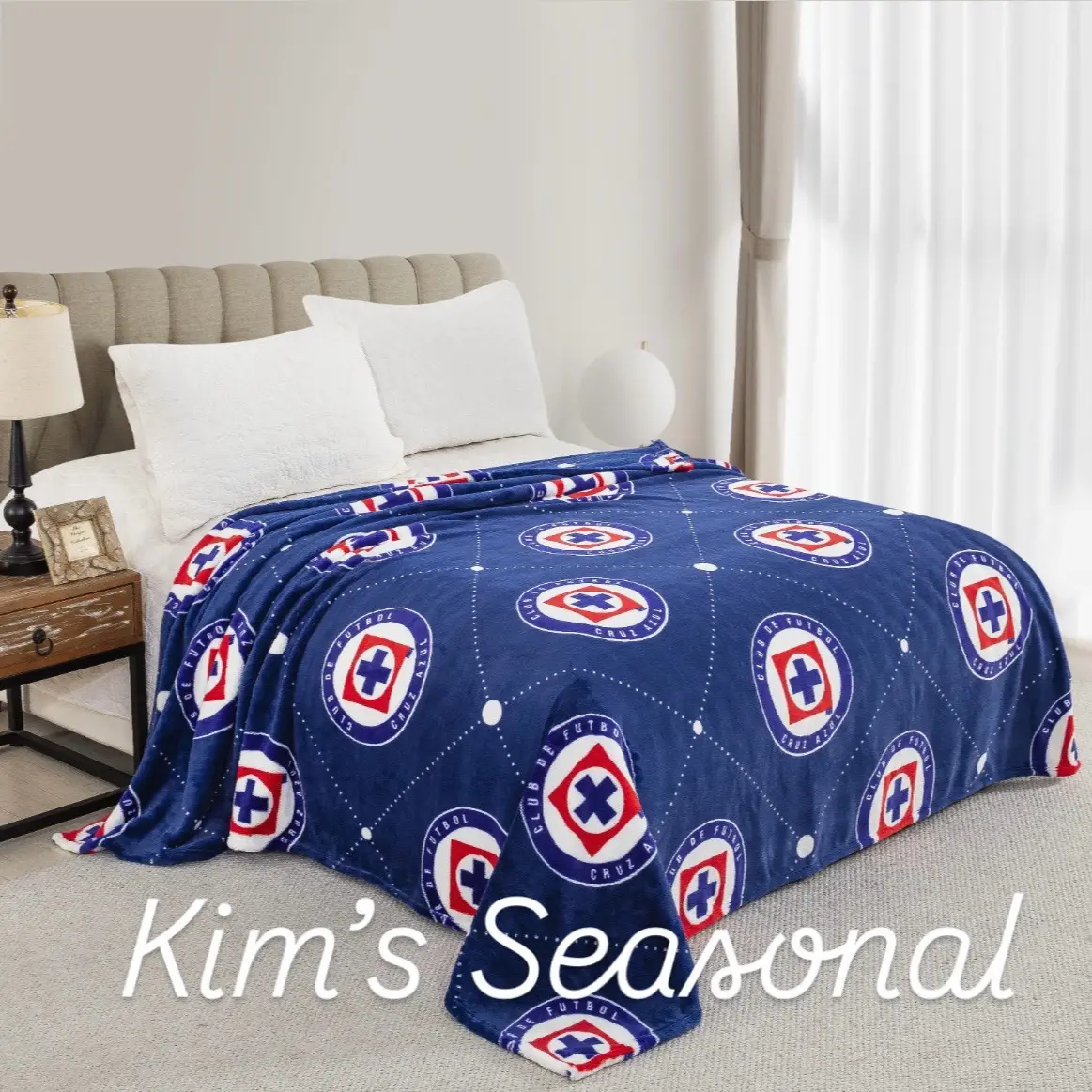 Cruz Azul Super Plush Ribbon Packing 1 Ply Blanket - Soft and Cozy