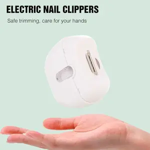 Electric Nail Clippers with Light, Quiet, Safety Design Automatic Nail Trimmer, Rechargeable Nail Trimmer with Nail Scraps Storage for Home, Travel
