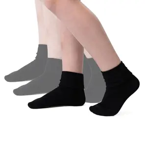 Silky Toes Girls Cuff Bamboo Seamless Socks, 3 or 6 Pk Dress Crew School Uniform Socks