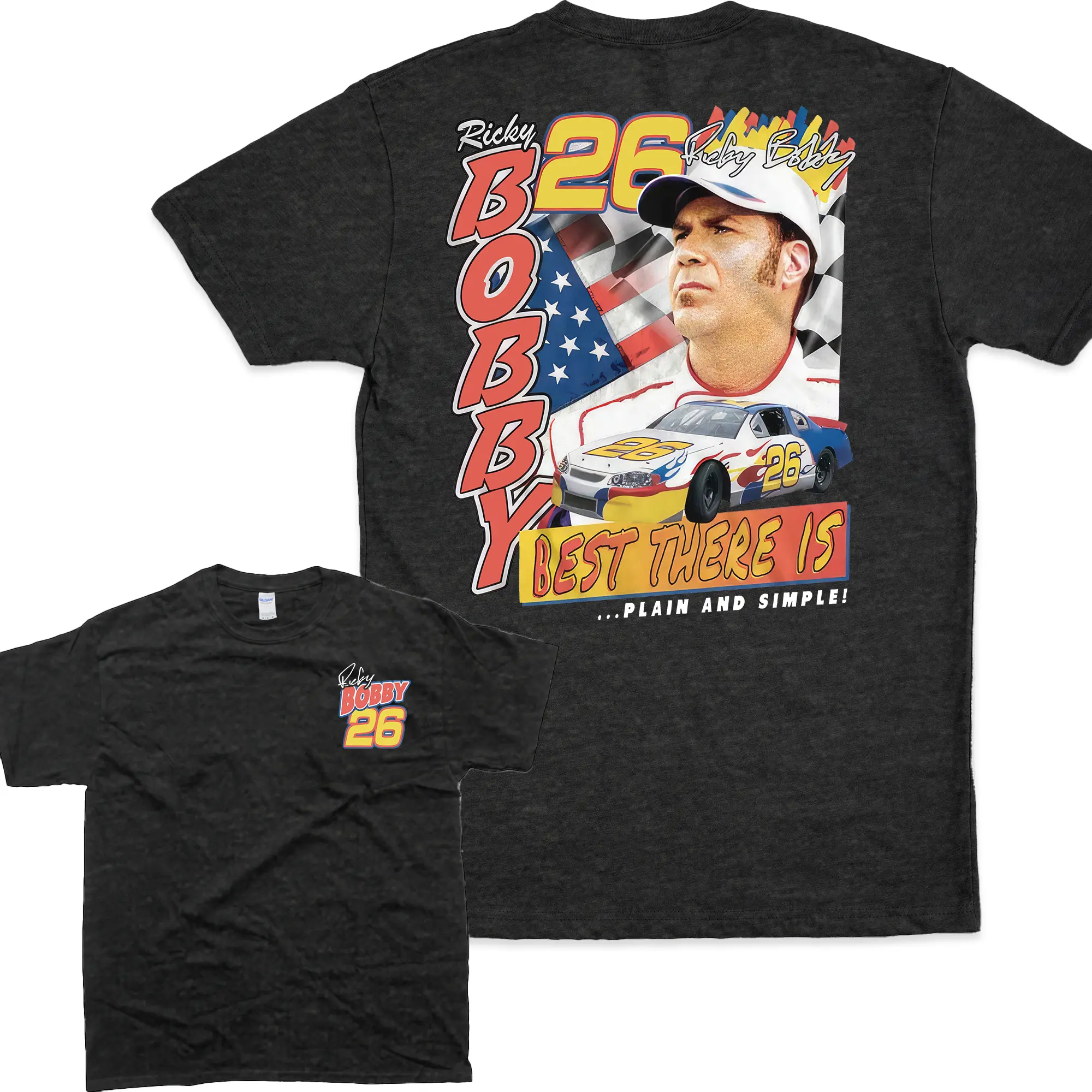 Vintage Shirt Talladega Nights T-shirt Plain Simple Ricky Bobby 26 Tees , Unisex Tshirt For Men, For Women Casual Menswear Top Classic