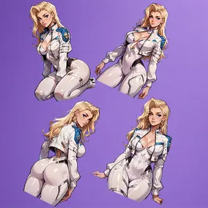 Dagger Rivals Waifu - 4 Pack Decal Stickers