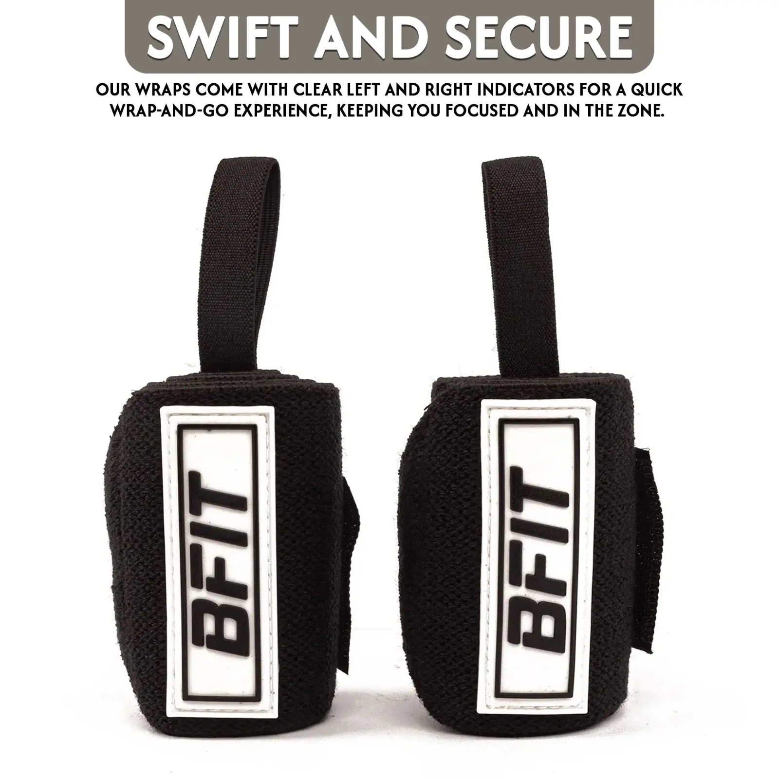 BFIT Wrist Wraps Weightlifting Gym Support Brace Crossfit Powerlifting Straps