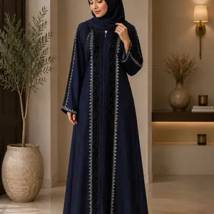 Dubai luxury 1-piece abaya with matching hijab