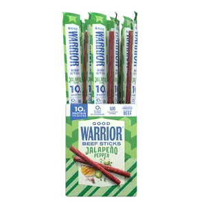 GOOD WARRIOR JALAPENO BEEF STICKS (18 COUNT) GOOD WARRIOR JALAPENO BEEF STICKS (18 COUNT)