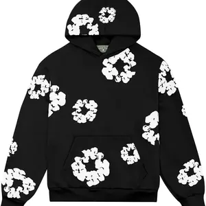 Streetwear Hoodie Cotton Wreath Men's Pullover Floral Print | Cozy Casual Fit | Multiple Colors and Sizes