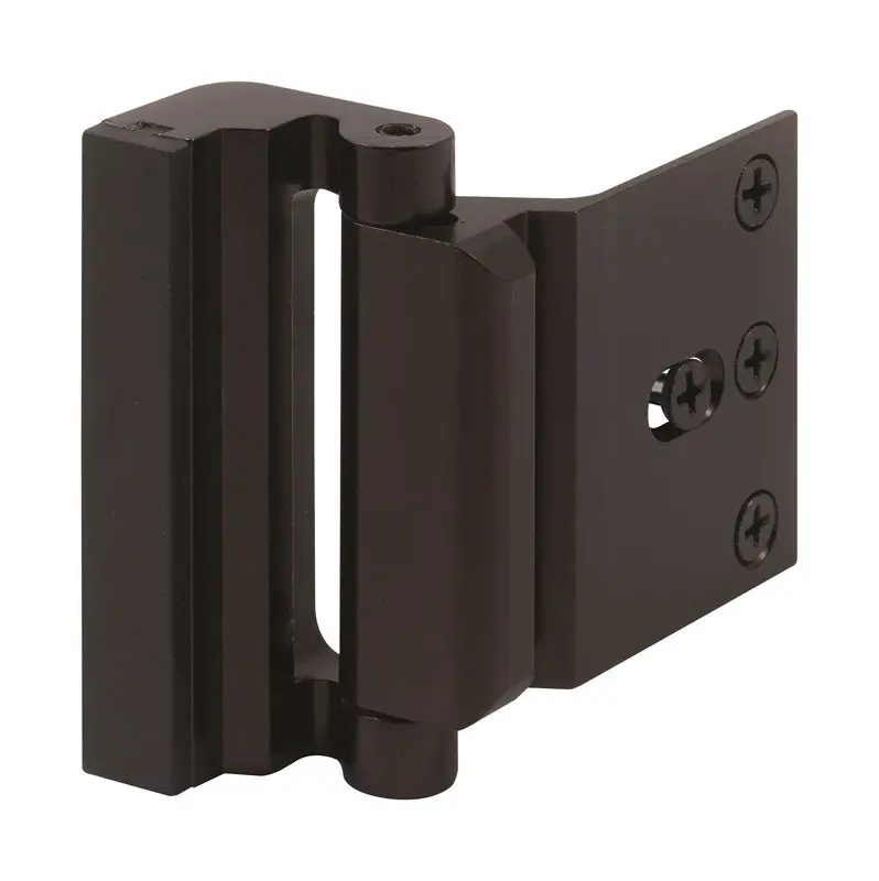 PRIME-LINE 5890157 Bronze Jamb Entry Blocker, Door Reinforcement Hardware for Home Security Needs