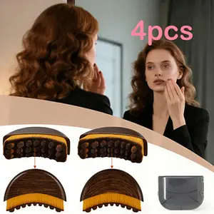 4PCSFace Lymphatic Contour Brush for Jawline & Chin Sculpting Dry Brushing Massager for Lymphatic Drainage & Facial Fatigue Relief Ergonomically Designed to Fit The Skin Precisely 1PCS Beauty Roller Daily