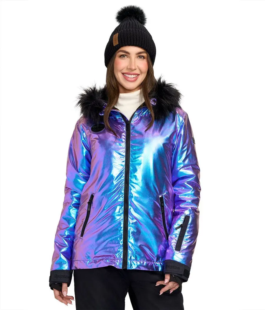 Women's Iridescent Iris Snowboard Jacket Women's Iridescent Iris Snowboard Jacket