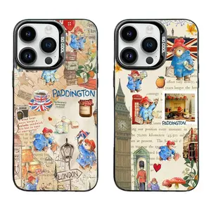 Cartoon Lodon Bear P-Paddington Phone Cases For iPhone 17 Promax Pro Air 16 Plus 15 14 13 12 Matte Black Shockproof Protective Cover Protection