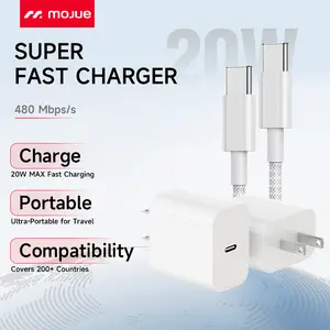 2 Pack 20W Super Fast Charger with 10FT/6FT Type-C to TYPE-C Cable for iPhone 17/16/15,iPad,Android,USB Mobile Smartphone ChargingDevice