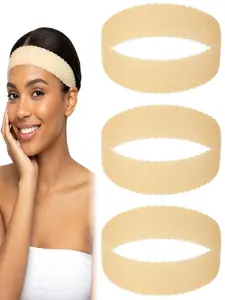 3pcs Wig Grip Band Set for Men & Women, Elastic Silicone Non Slip Adjustable Headband for Wigs, Perfect for Sports & Yoga