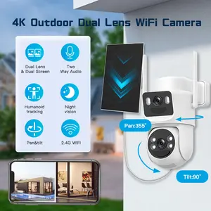BEENOCAM 3MP Wifi Camera PTZ Outdoor Dual Screens Human Detection Dual Lenses 3MP Security Protection IP Camera Audio