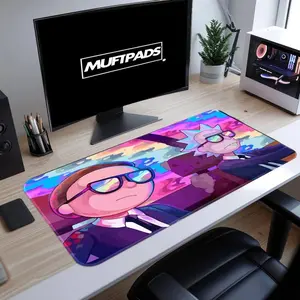 Rick N' Morty Variety Mouse Pads | High Quality Computer Keyboard Mat | Handmade Large Desk Gaming Desk Mat | Anti-Slip Smooth Surface