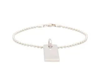 Pre-owned Gucci with Pendent Silver Bracelet Perfect for Daily Use