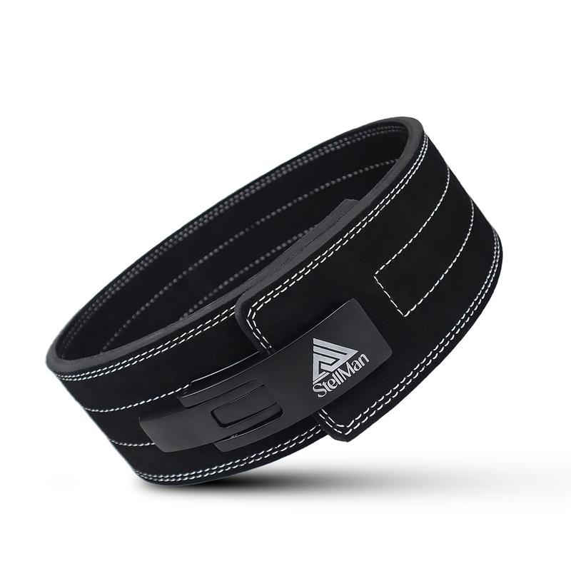 Stellman VeloLock Powerlifting Lever Belt for Weight Lifting – Black