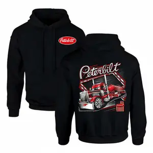 Peterbilt Truck Hoodie – Bold Semi-Truck Graphic Tee for Truckers & Diesel Lovers, Classic Big Rig Logo Shirt, Vintage Perfect Gift for Peterbilt Enthusiasts, Drivers & Hauling Fans