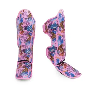 Top King Wild Tiger Pink Shin Guard