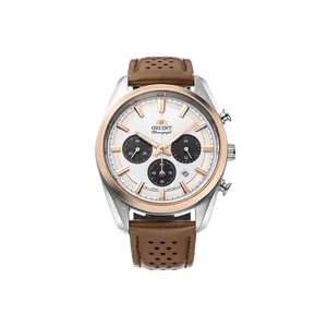Orient Stretto 40mm Solar Quartz Chronograph with Sapphire Crystal, RA-TX0306S10B