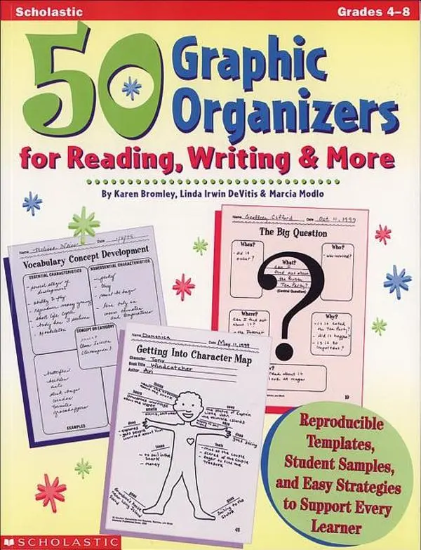 50 Graphic Organizers for Reading, Writing & More: Reproducible Templates, Student Samples, and Easy Strategies to Support Every Learner by Marcia Modlo (Paperback)