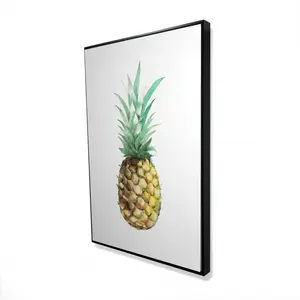 Begin Home Decor 2081-3624-GA77 24 x 36 in. Watercolor Pineapple - Framed Canvas Still Life Kitchen Decor