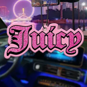 Car Aromatherapy Air Freshener - Pink Rearview Mirror Fragrance Pendant