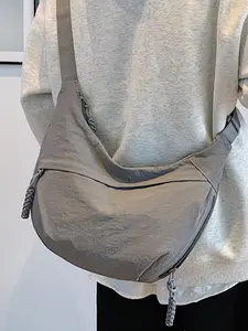 Lightweight Large Capacity Dumpling Bag, Casual Unisex Shoulder Crossbody Bag, Casual Crossbody Bags for Students, Travel & Daily Use, All Seasons