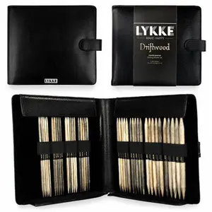 Lykke Driftwood 6" Double Pointed Needle Set - Large | With Carrying Case