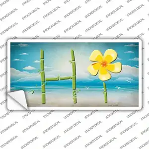 HI Bamboo Novelty Sticker Decal