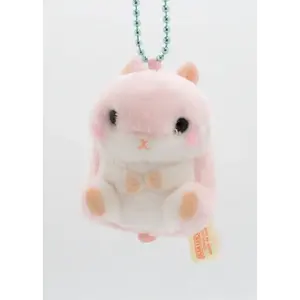 Pink Hamster  Plush Keychain - Puchimaru