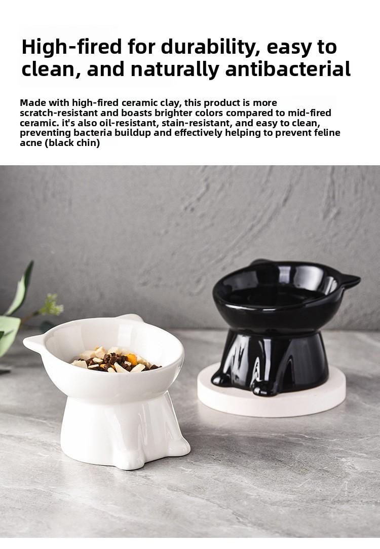 Anti-tip water bowl for cats, large capacity fabric bowl, specially designed for kittens and small cats