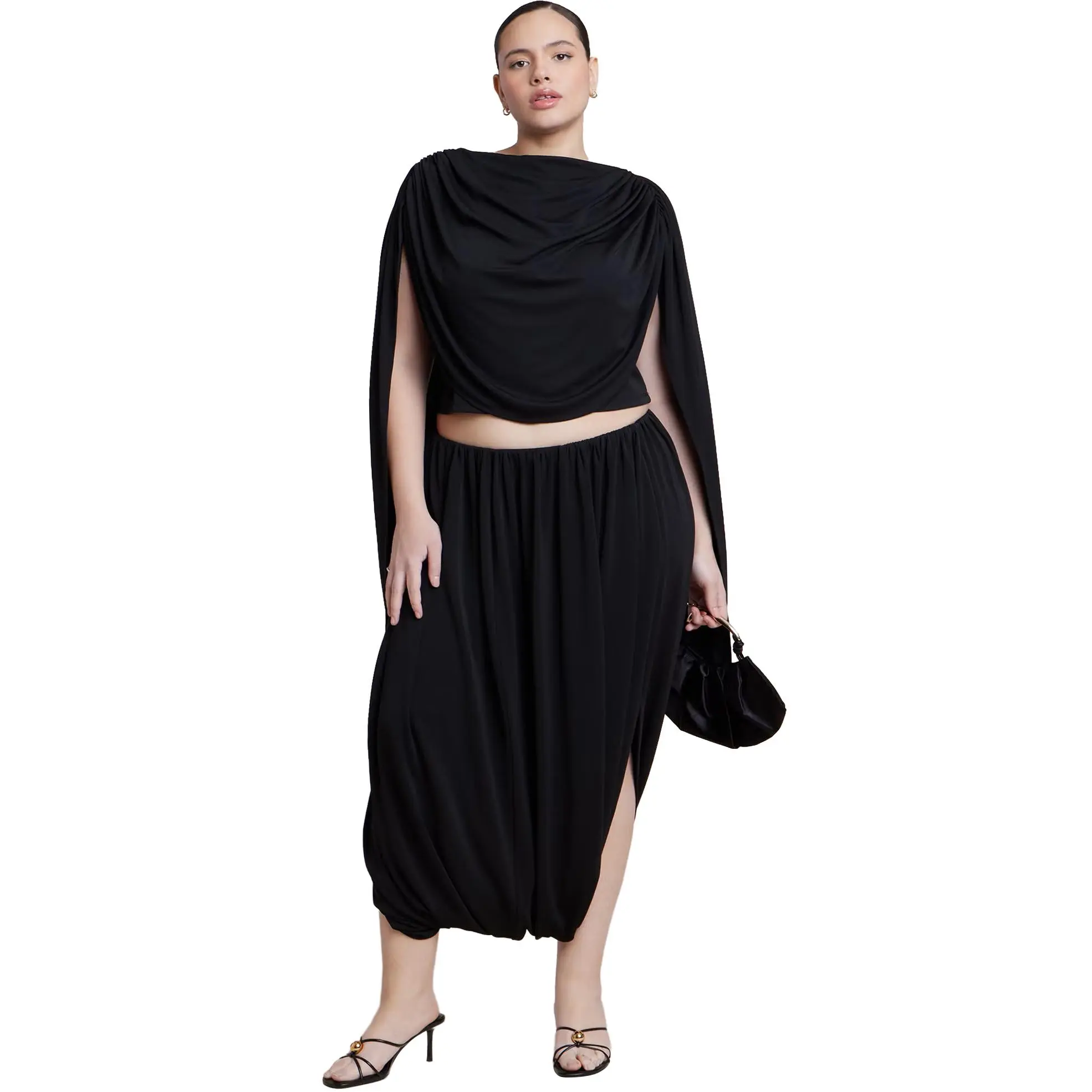 ELOQUII Women's Plus Size Super Draped Pant