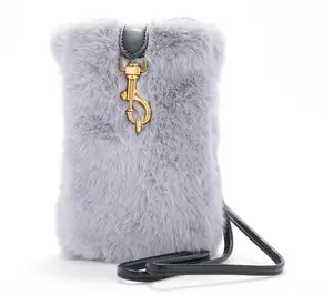 Rebecca Minkoff Faux Fur Phone Crossbody