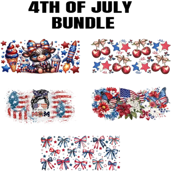 4TH OF JULY UV DTF BUNDLE FOR CUPS