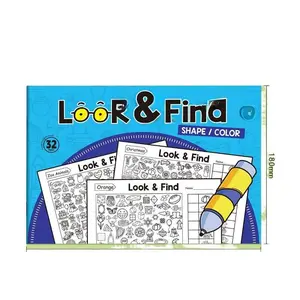 Kids Hidden Object Search & Color Activity Book – Fun Focus Drawing Practice Workbook for Toddlers