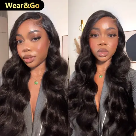 OQHAIR Ocean Wave Hair Wear Go Glueless Wigs 7x5 Pre Cut HD Lace Closure Wigs With Pre Plucked Nautral Hairline