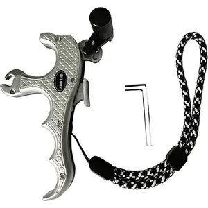 sntxmy Thumb Release for Compound Bow Four-Finger Archery Release Aid Rotatable Design for Comfortable Grip and Precise Release Shooting Equipment Outdoor