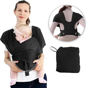 Mesh cross suspender X-shaped baby sling breathable baby sling, comfortable parenting backpack hanging bag for parent-child time