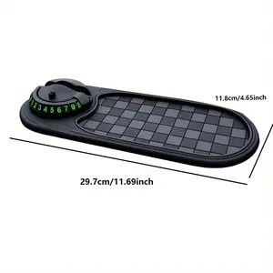 Automotive Anti-slip Pad Car Mobile Phone Stand Dashboard Decorative Pad Mobile Phone Rotary Stand High Temperature Durable High End Square Creative Interior Accessories Car Storage Pad