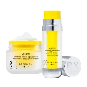 Beekman 1802 Milk RX Advanced Better Aging Face Cream (1.69 fl oz) + Milk RX Advanced Better Aging Wrinkle Serum (1.5 fl oz)