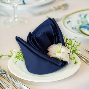 Decorative Cloth Napkins Polyester Napkins with Hemmed Edges, 210GSM, Washable & Reusable for Dinner, Wedding, Party, Banquet & Everyday Use