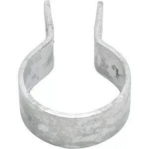 Galvanized Steel Chain Link Brace Band, Durable Steel Chain Link Fence Hardware, Rust-Resistant, Easy Install, Includes Required Bolt (12, 2-7/8")