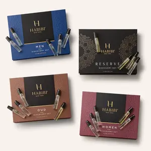 Habibi New York Fragrance Discovery Set – Men, Women, Oud & Reserve (5 x 2ML Mini Spray Samples)