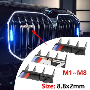 Bmw M Series Car Front Grille Emblem Replacement Decoration Badge, Personalized Modification Logo, Body Identifier, Exterior Accessories, Car Stickers