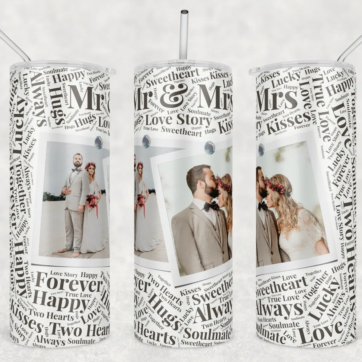 Wedding tumbler Mug Portable Reusable