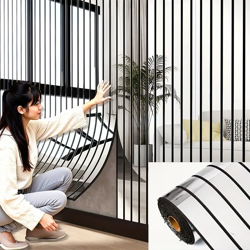 1 Roll-Pack Thick Large Self-Adhesive Metal Punk Silver Wallpaper, Peel-and-Stick Vinyl PVC Wall Stickers, 3D Mirror Reflective Texture, Renter-Friendly Indoor Accent Wall Decor for TV Background, Home Inspo Living Room Art
