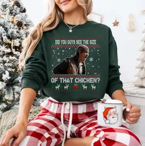 Did You Guys See The Size Of The Chicken Shirt, Young Gun Movies Quote Unisex T-Shirt, Christmas Ugly Sweatshirt