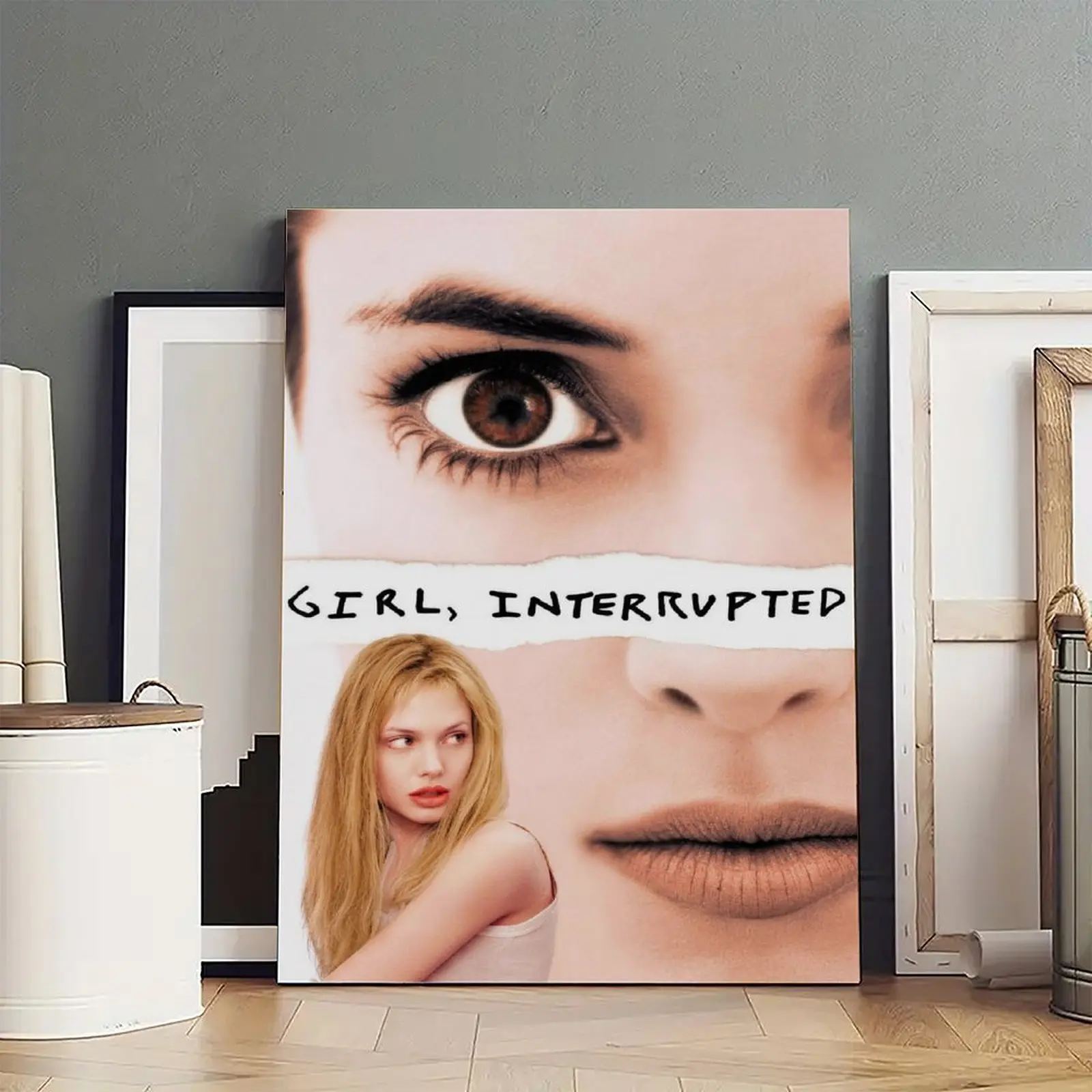 Girl, Interrupted Painting Decorative Classic Poster Art Wall Art Oil Painting Art Canvas Poster Decorative Painting Porch Living Room Art Decoration