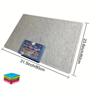 6-in-1 puzzle board with separate drawers, containing 6 small drawers that can hold 1000 DIY puzzle pieces; A portable puzzle board made of felt material, puzzle gift, creative game, modular design, and multifunctional features. Festival gifts for men and