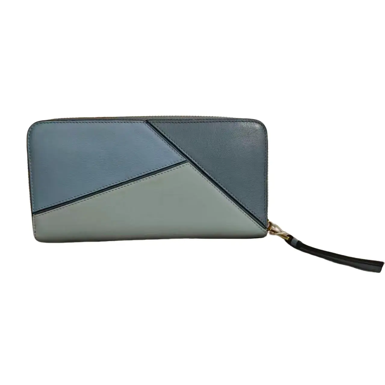Pre-owned Loewe Classic‑color‑block Zip‑around Long Wallet TKB00000178